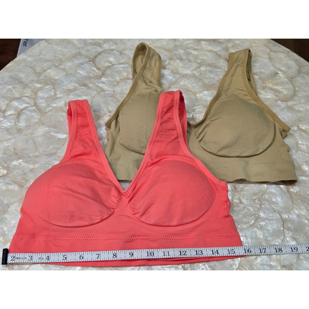 Womens 5XL Coral Tank Style Seamless Padded Comfort Bra - exact size unclear